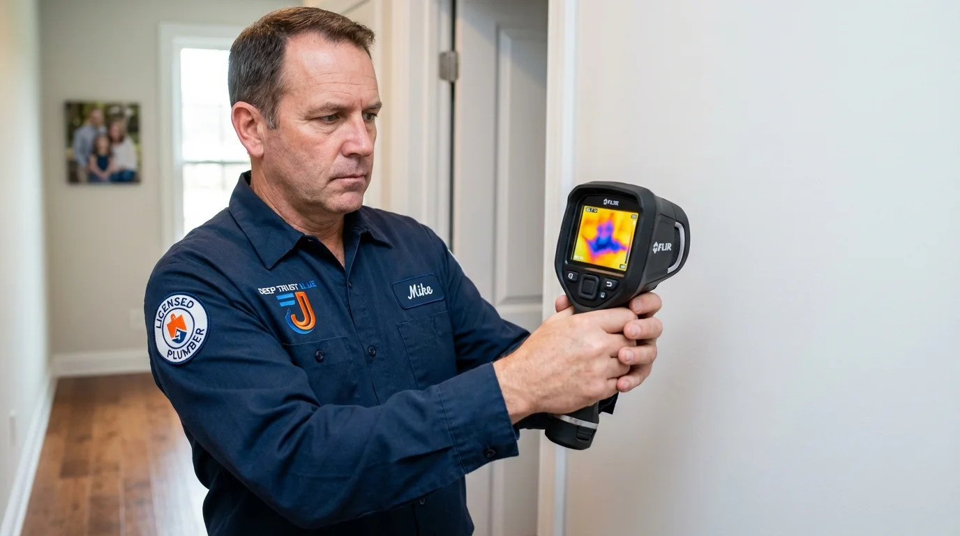 Thermal imaging leak detection by Johns Plumbing LLC in Bushnell